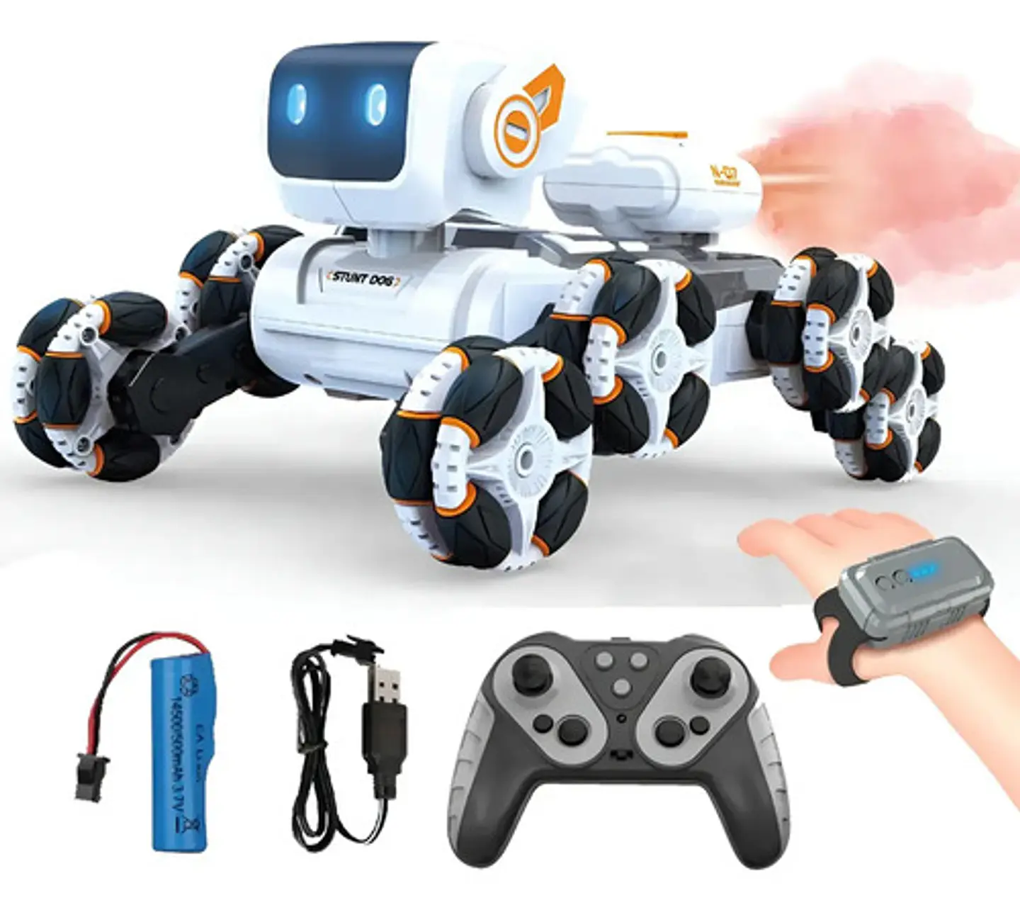 Perro A Control Remoto Inteligente Recargabl Stunt Dog H-d7 4