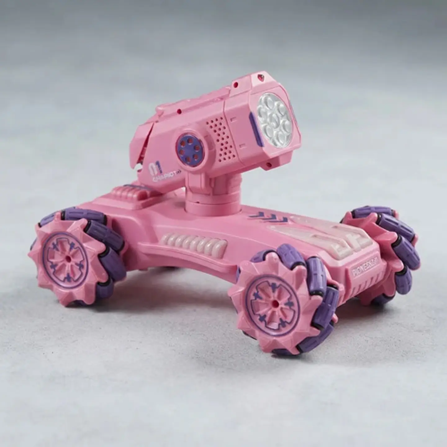 Carro A Control Remoto Chariot 2.4g Todoterreno Burbujas Rosa Chicle Carro Burbujas 4