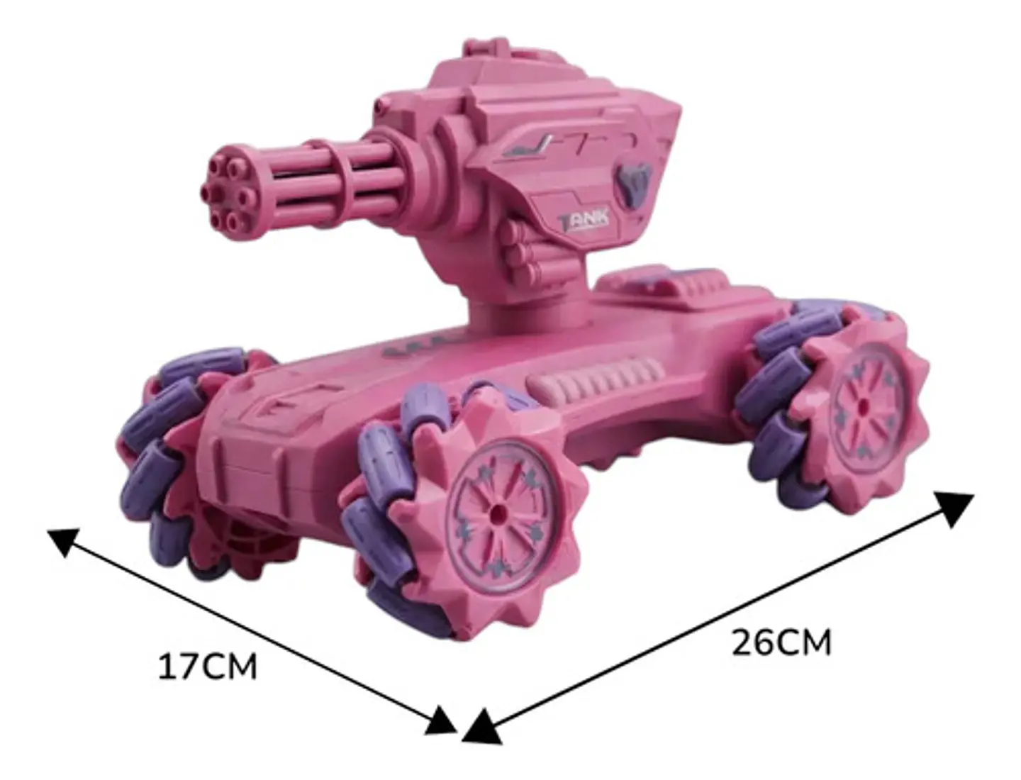 Carro Control Remoto Chariot Camión Rc Todoterreno Hidrogel Fucsia Carro Hidrogel 5