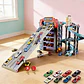 Pista Rampa Garage Para 60 Autos Tuosiqui De Juguete Azul - Miniatura 6