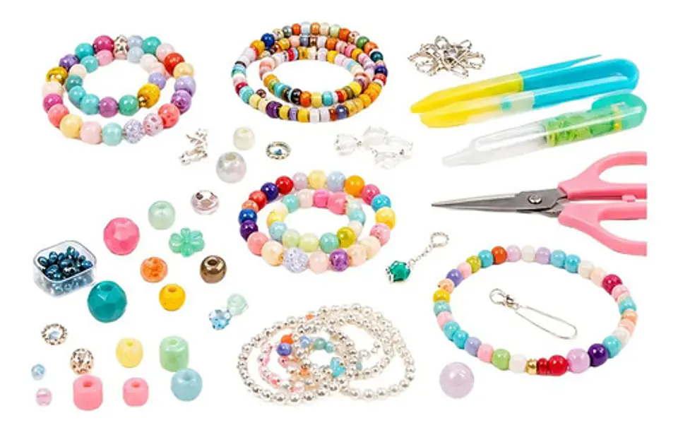 Fabrica De Pulseras P/armar Joyas Maletin Shakiras 1.000 Pcs 2