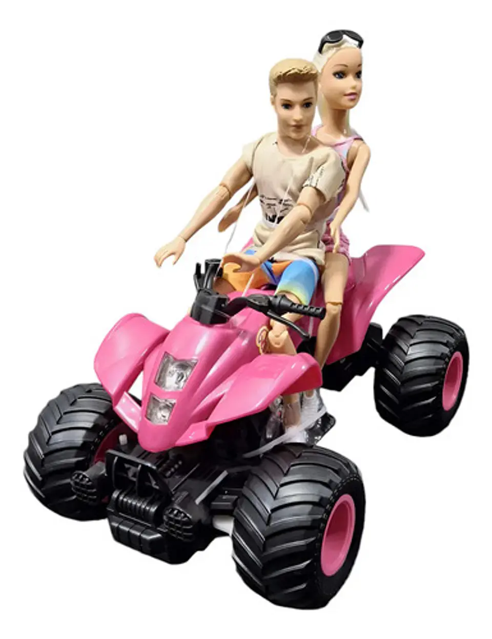 Cuatrimoto Control Remoto Para Niñas Con Muñecas Y Accesorio 3