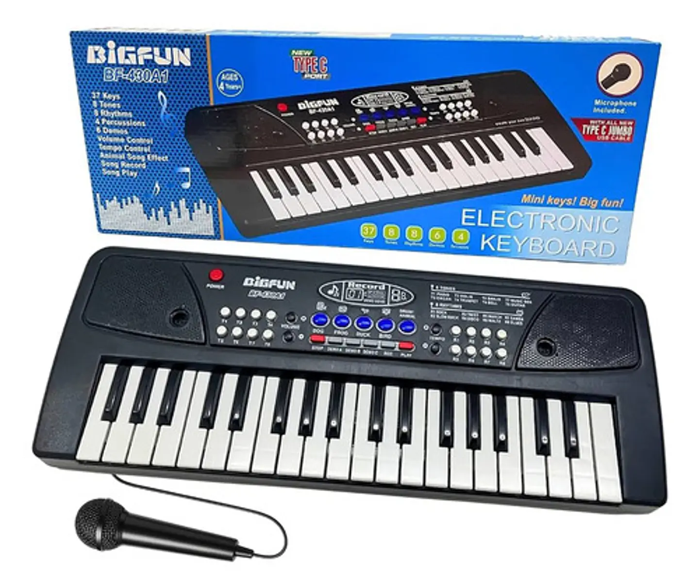 Piano Organeta Eléctrica Usb Mp3 37 Teclas Musica Karaoke 1