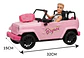Carro Jeep Control Remoto C/ Pulsera Y Con Muñeco Ken Rosa Jeep Control Remoto - Miniatura 7