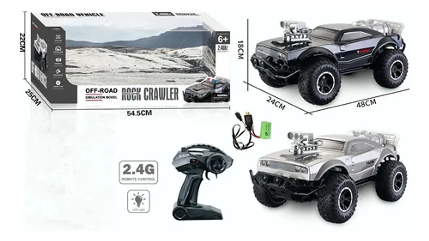 Carro Control Remoto Rock Crawler 4x4 Todoterreno 1:8 4