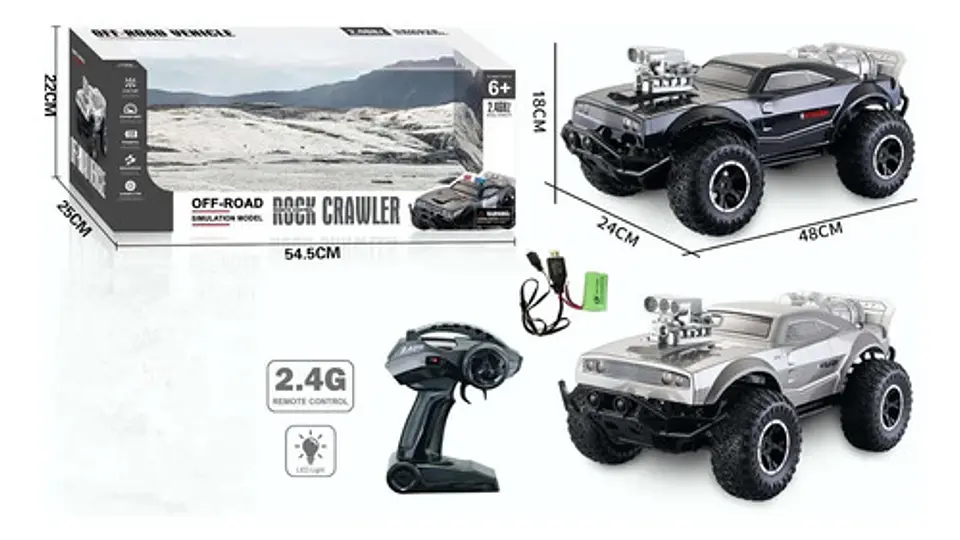 Carro Control Remoto Rock Crawler 4x4 Todoterreno 1:8 4