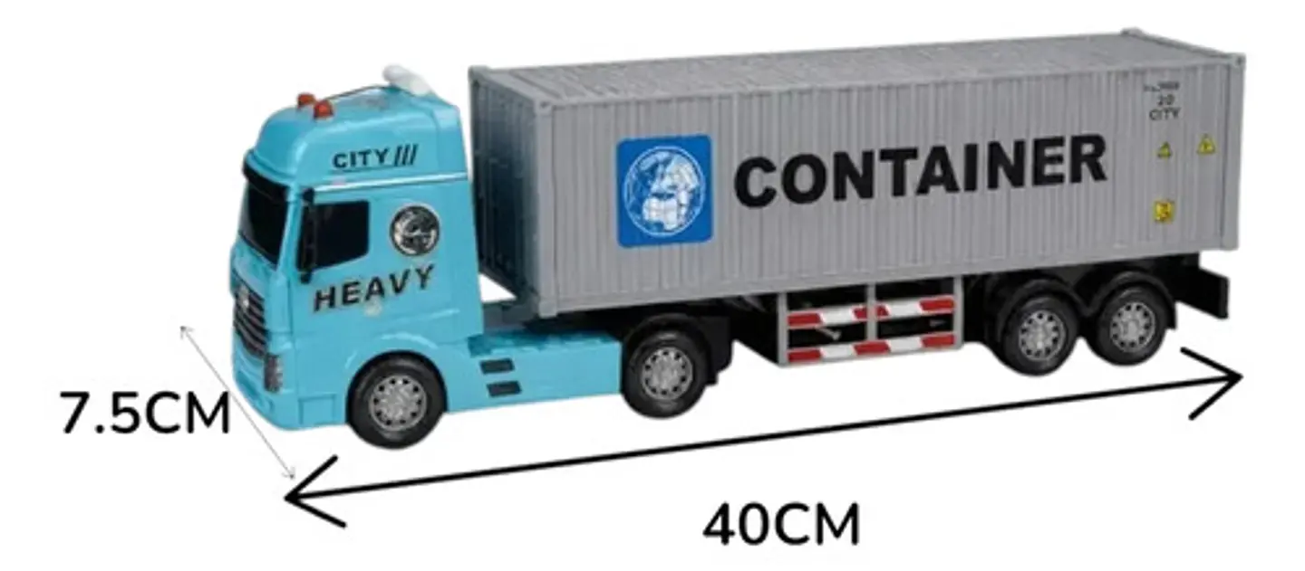 Camión Mula Contenedor Truck De Juguete Con Luces Y Sonidos Camión Agua 6