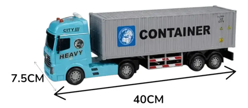 Camión Mula Contenedor Truck De Juguete Con Luces Y Sonidos Camión Agua 6