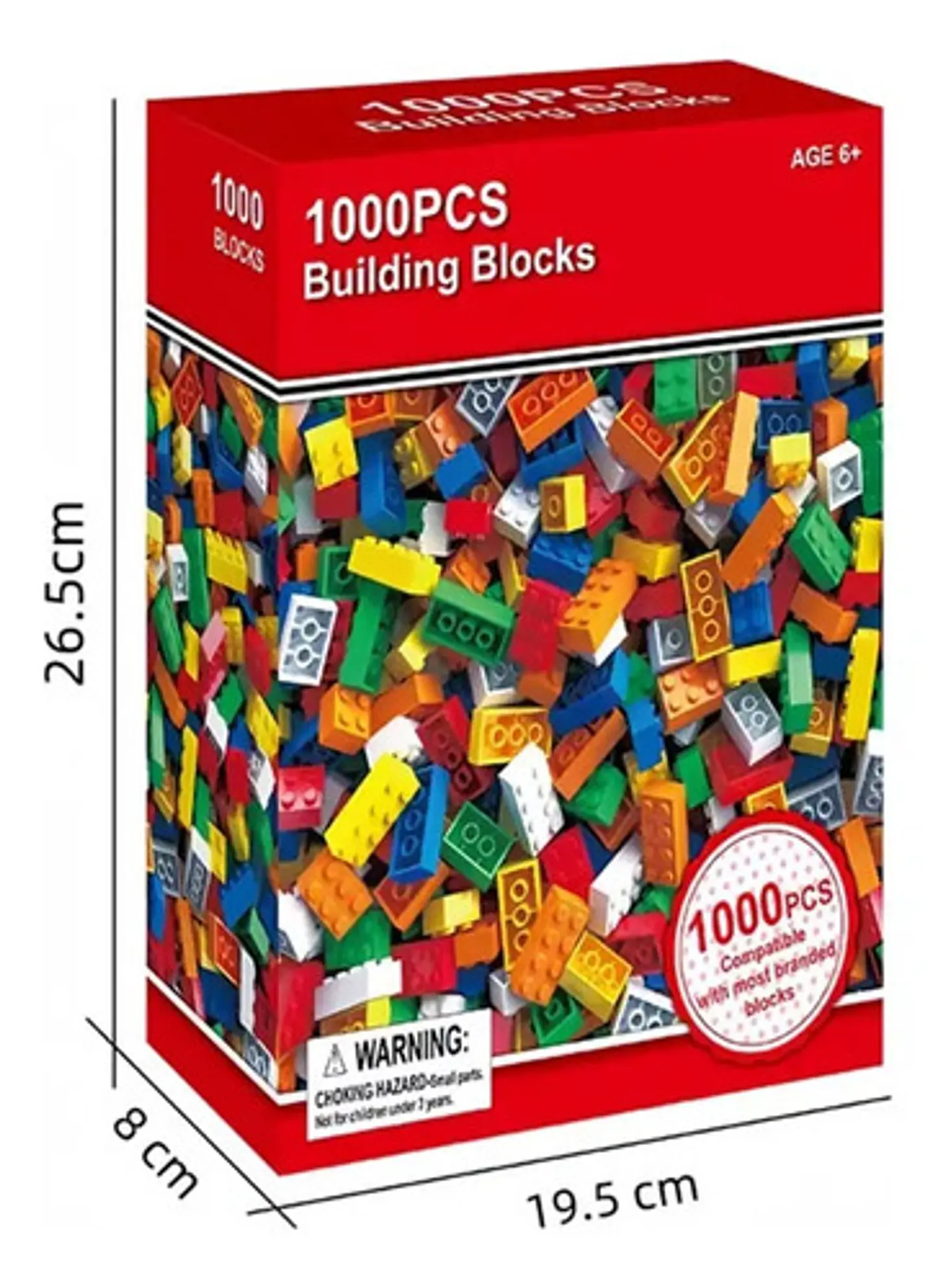 Bloques de construcción creativos, kit con 1000 piezas (tamaño estándar) 4