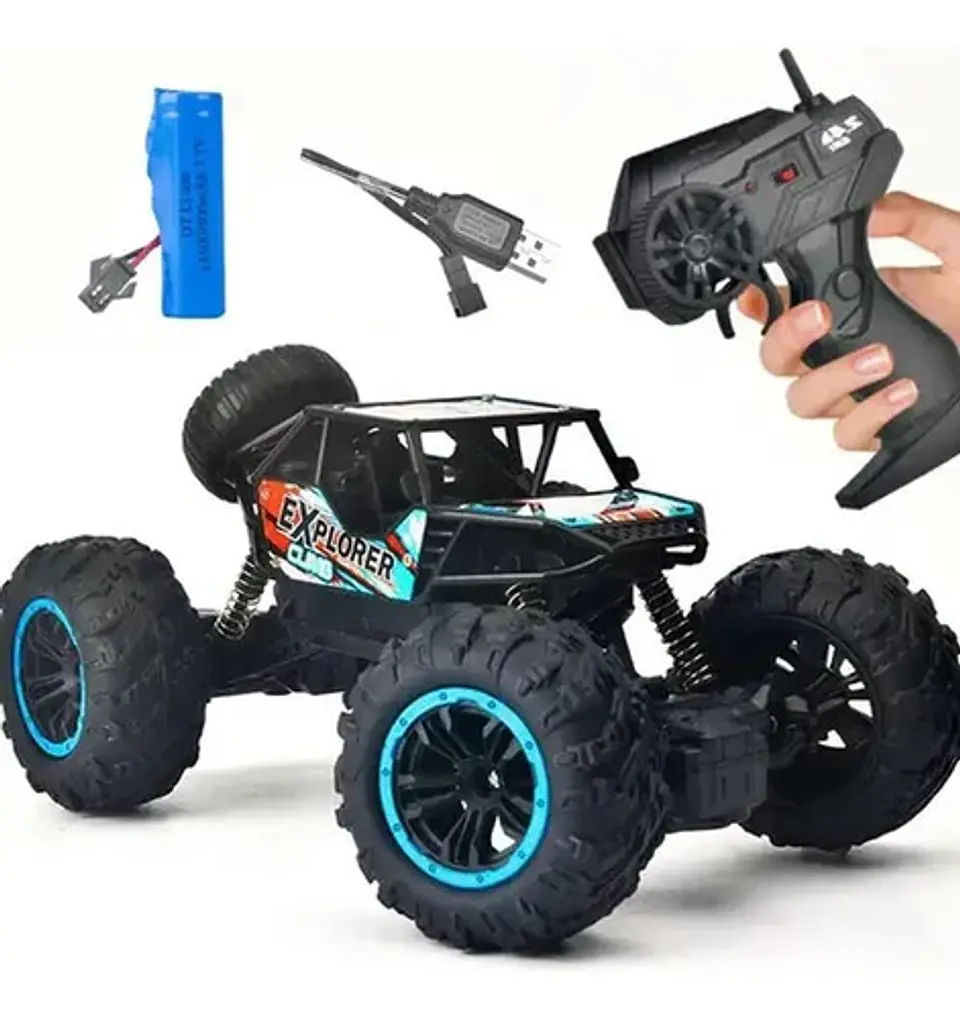Carro Control Remoto Explorer Climb 1:18 Rc Todoterreno Azul Explorer Climb 3