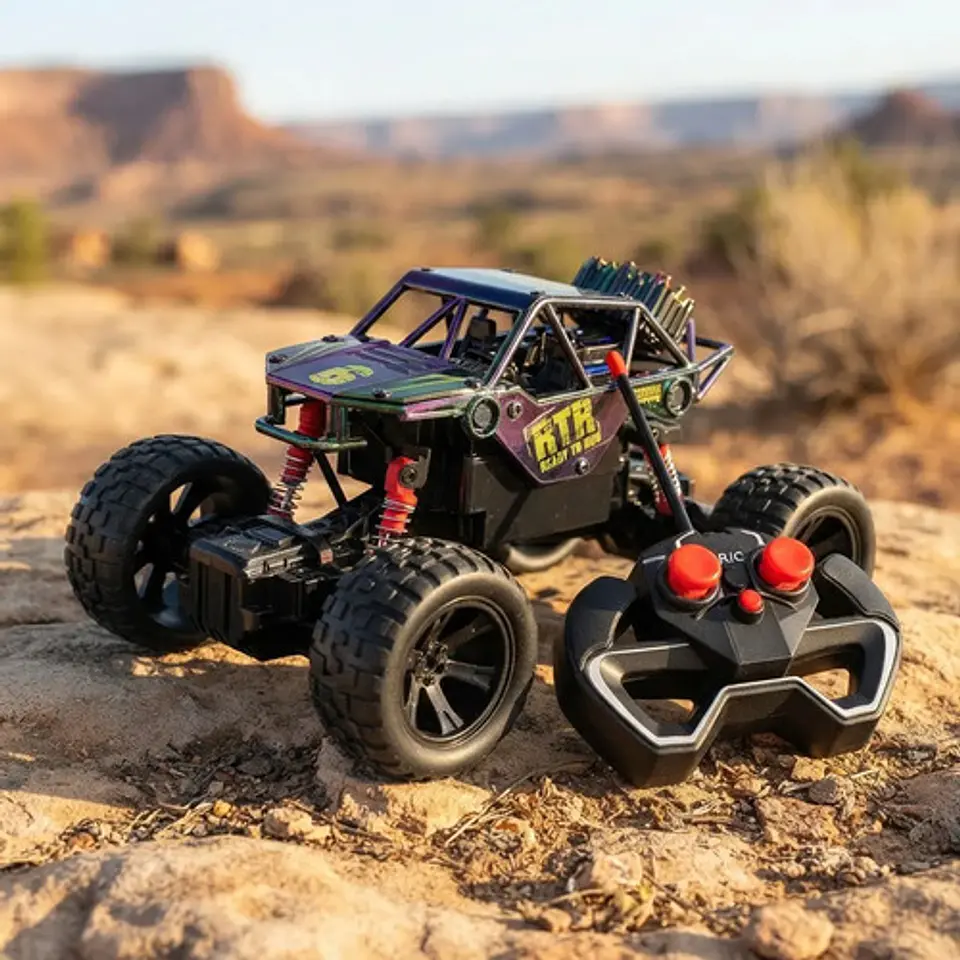 Carro A Control Remoto Todo Terreno Force 4x4 Rtr Cromado Cromado Power Force 2