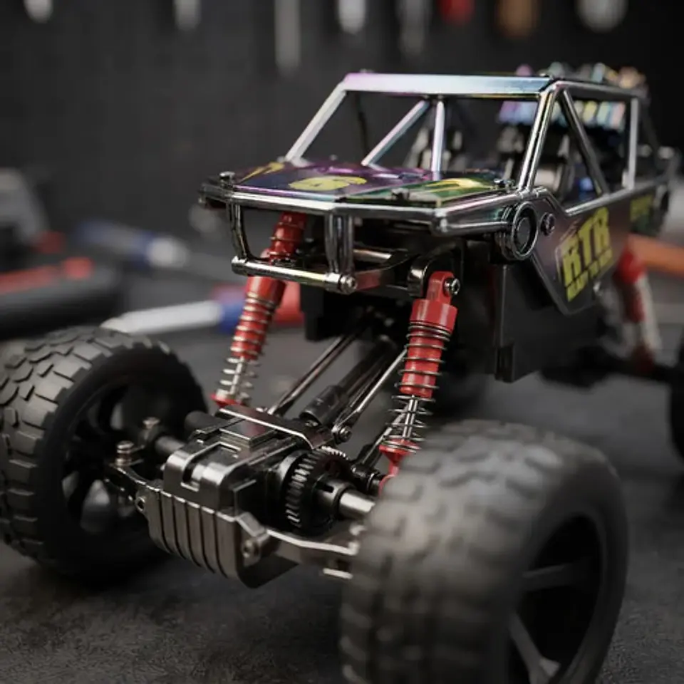 Carro A Control Remoto Todo Terreno Force 4x4 Rtr Cromado Cromado Power Force 3