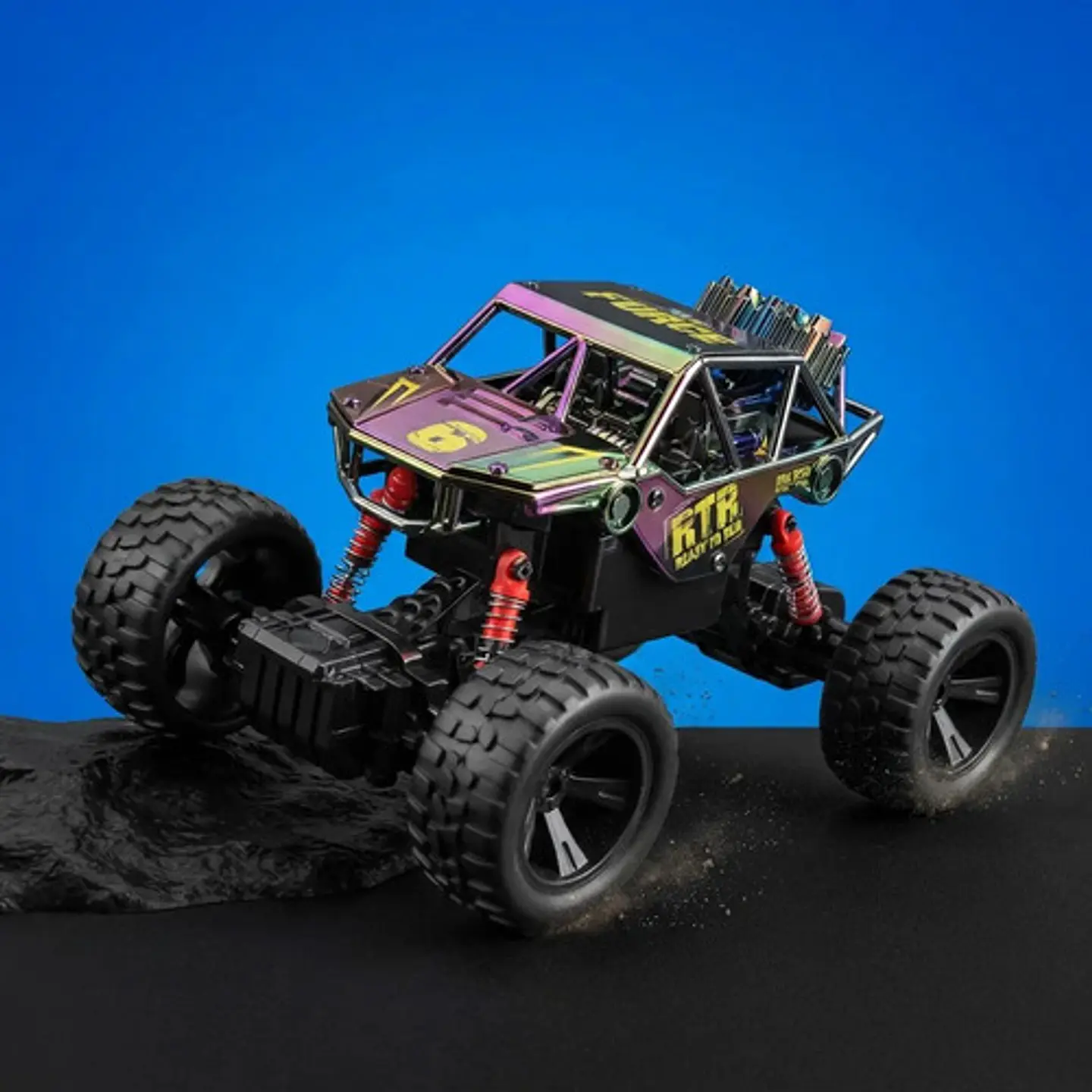 Carro A Control Remoto Todo Terreno Force 4x4 Rtr Cromado Cromado Power Force 6