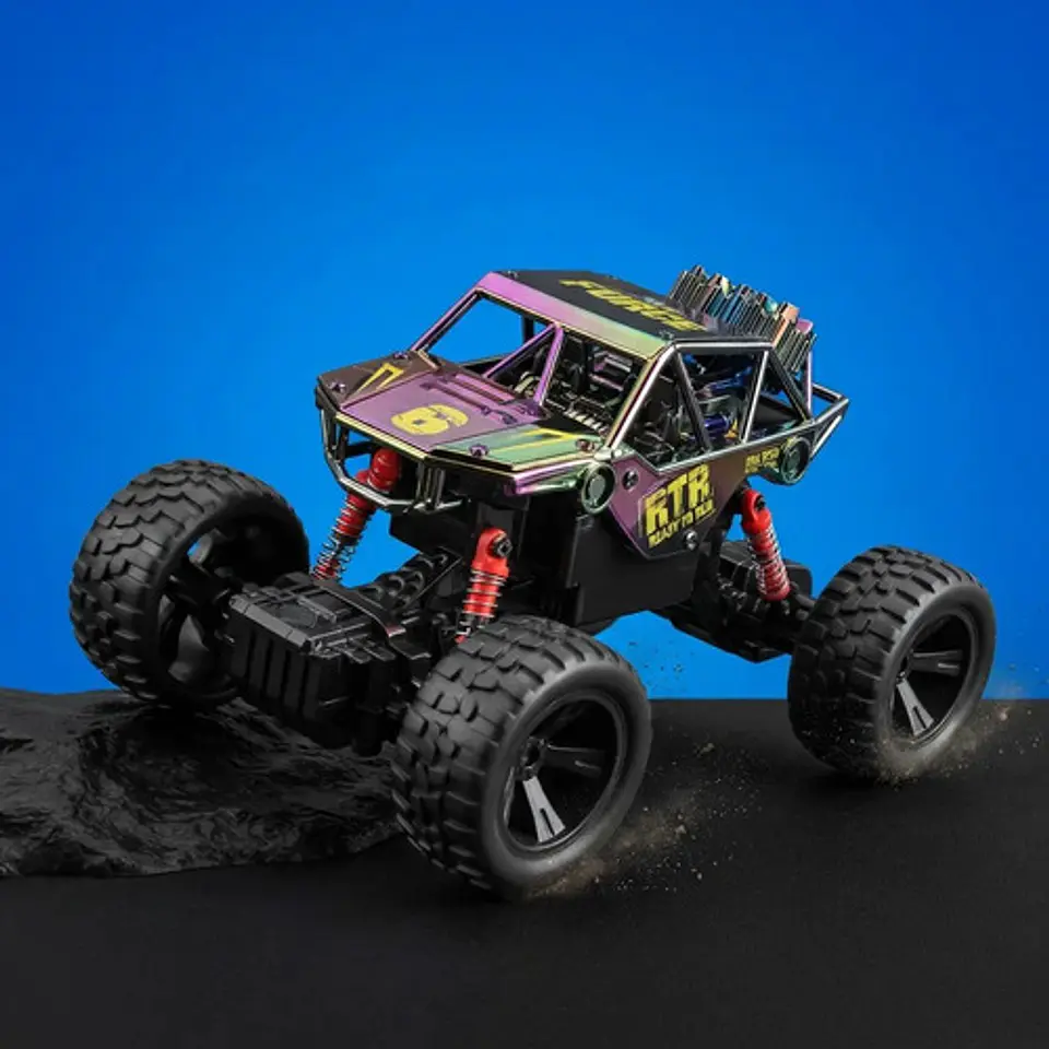Carro A Control Remoto Todo Terreno Force 4x4 Rtr Cromado Cromado Power Force 6