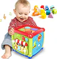 Cubo Didáctico Interactivo Huanger Actividades 5 En 1 Bebes - Miniatura 2