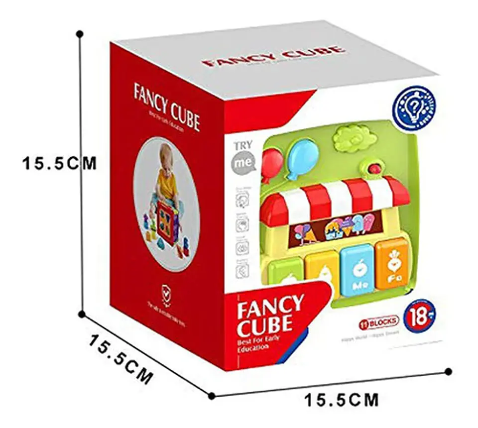Cubo Didáctico Interactivo Huanger Actividades 5 En 1 Bebes 5