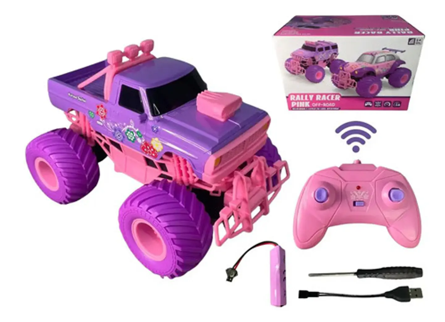 Carrito Control Remoto Recargable 4x4 Classic Monster Truck 1