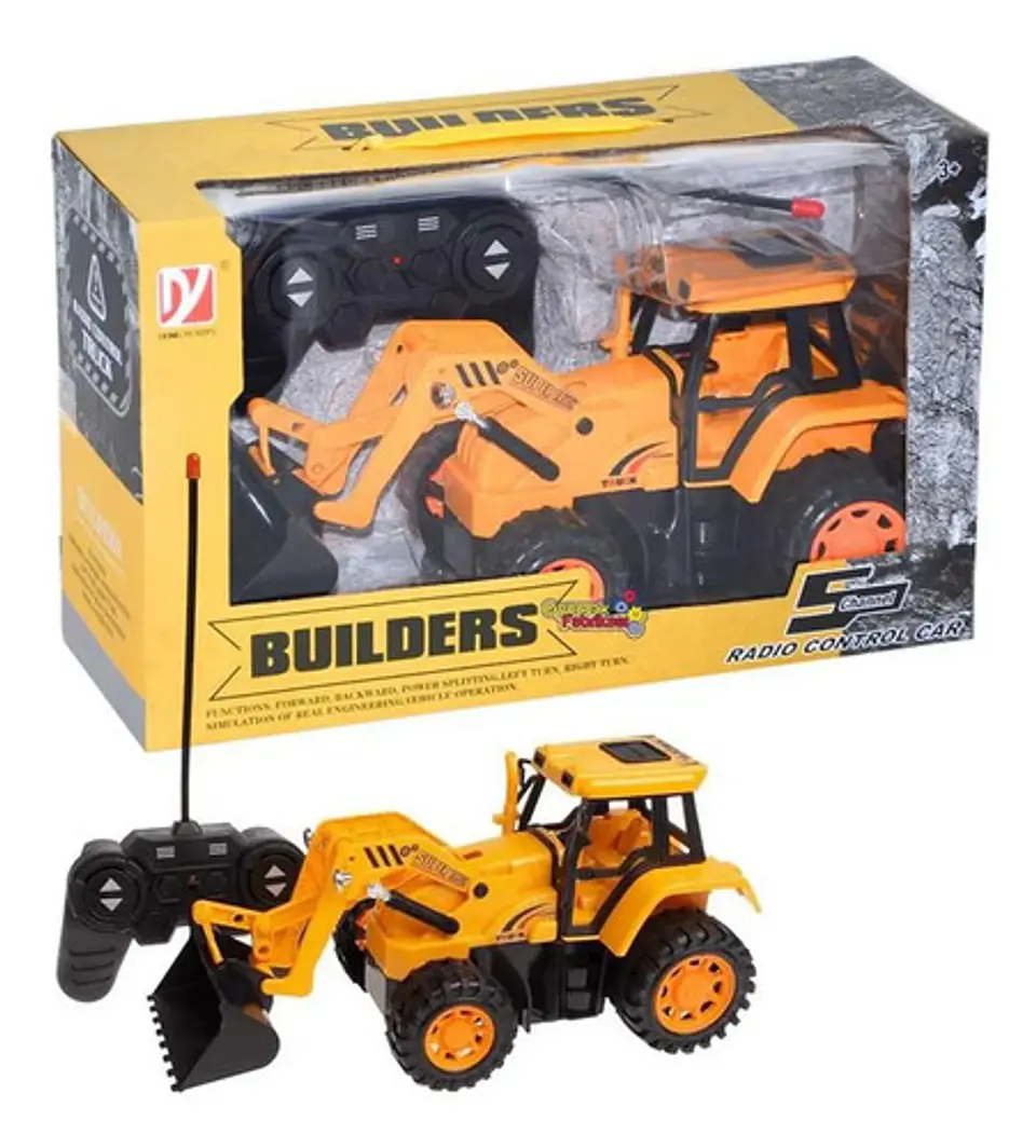 Excavadora A Control Remoto Todo Terreno Construccion Niños Amarillo Excavadora 1