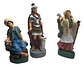 Set 3 Figuras Aldeanos Pesebre Pastor Soldado Y Aldeana - Miniatura 3