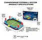 Juego De Futbolín Y Fútbol De Mesa 2 En 1 Cockatoo Para Niño Azul - Miniatura 6