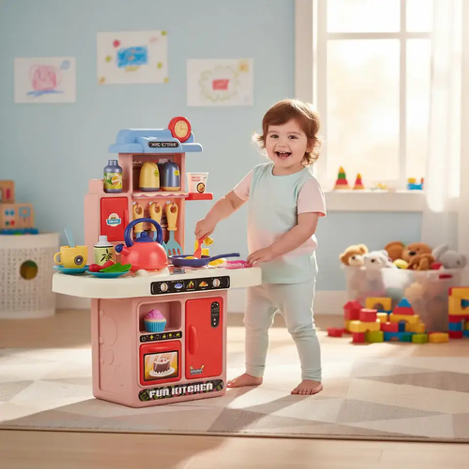 Cocina Combo Agua Sonidos Cocina Infantil Niñas Juguete 34pz 3