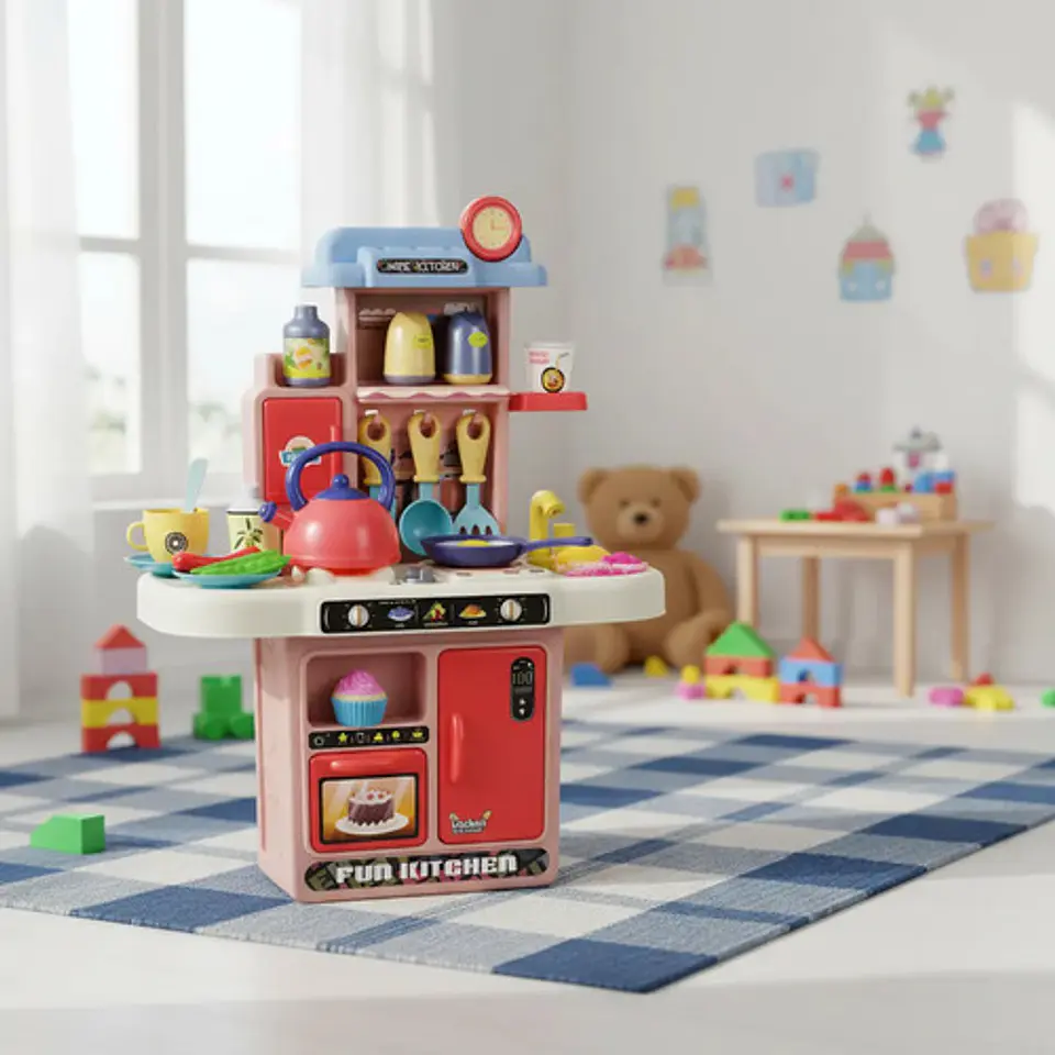 Cocina Combo Agua Sonidos Cocina Infantil Niñas Juguete 34pz 6