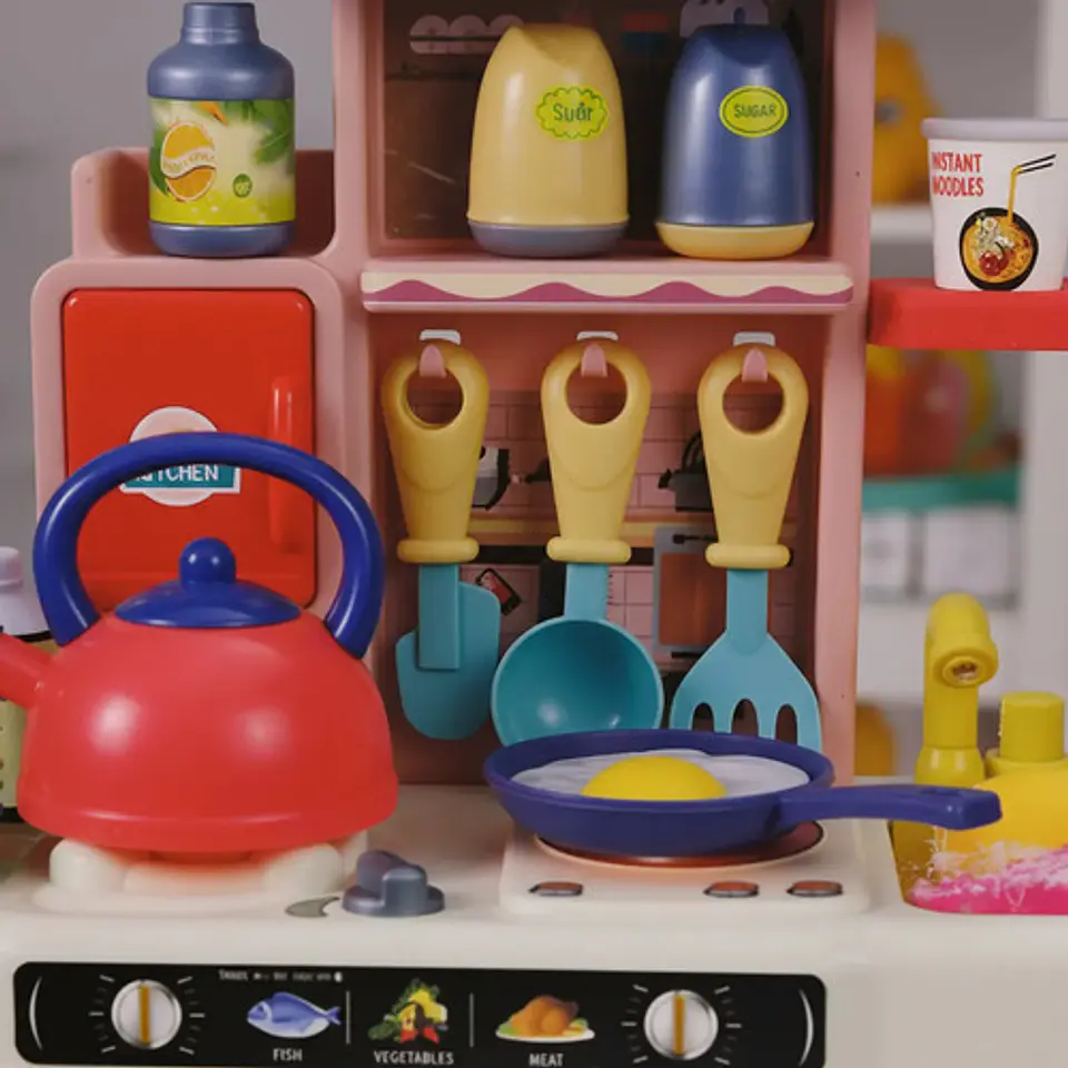 Cocina Combo Agua Sonidos Cocina Infantil Niñas Juguete 34pz 7