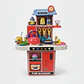 Cocina Combo Agua Sonidos Cocina Infantil Niñas Juguete 34pz - Miniatura 8