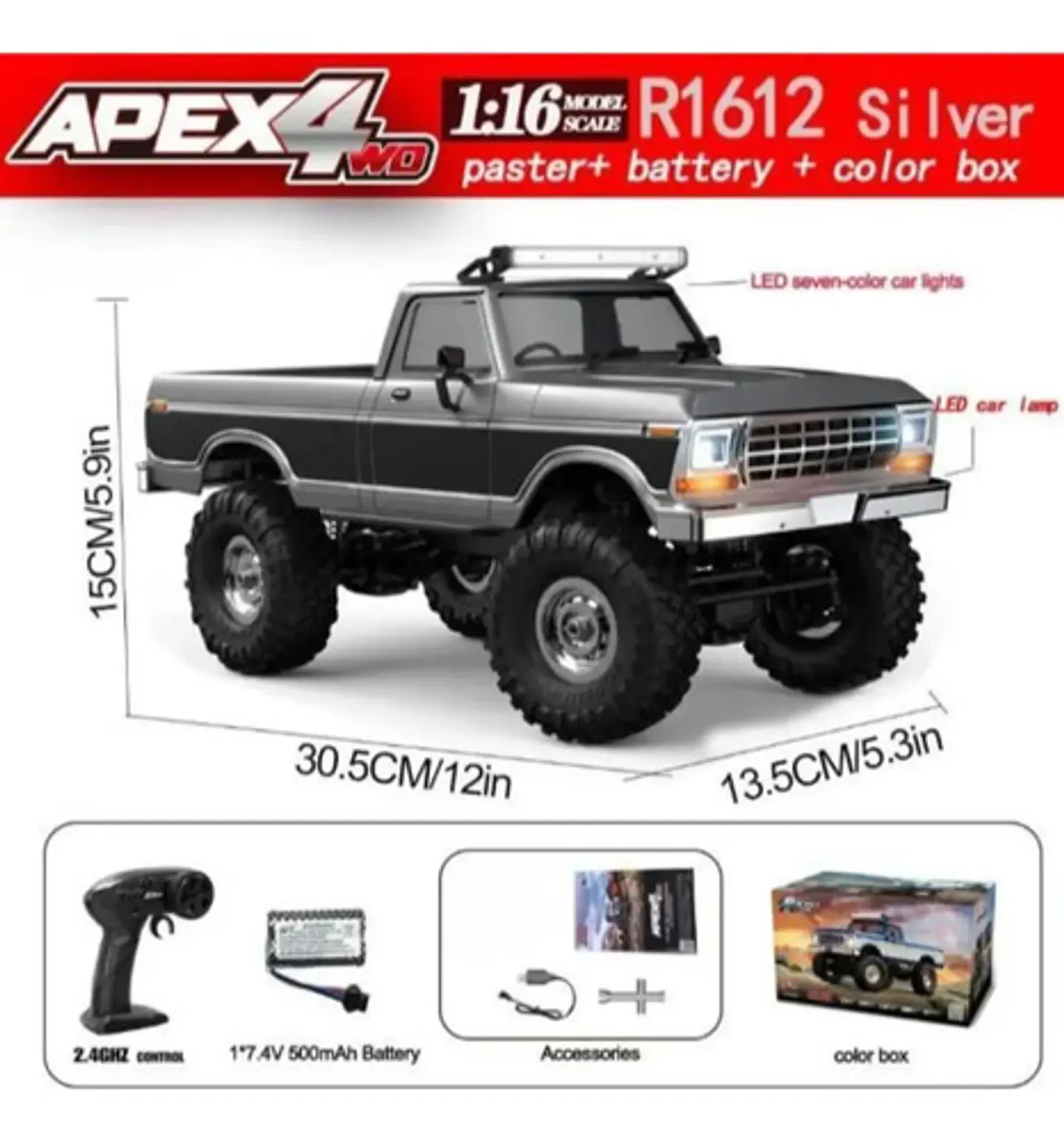 Auto A Control Remoto Hb Toys Racin Rally 1:16 4