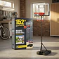 Aro De Baloncesto Soporte Altura Ajustable 152 Cm - 192 Cm - Miniatura 1