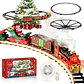Tren Electrico Navideño Para Árbol Con Luces Spray Humo - Miniatura 1