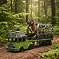 Trailer Jaula Dinosaurio Rex Luz Sonido Accesorios Dino Park Bordó - Miniatura 2