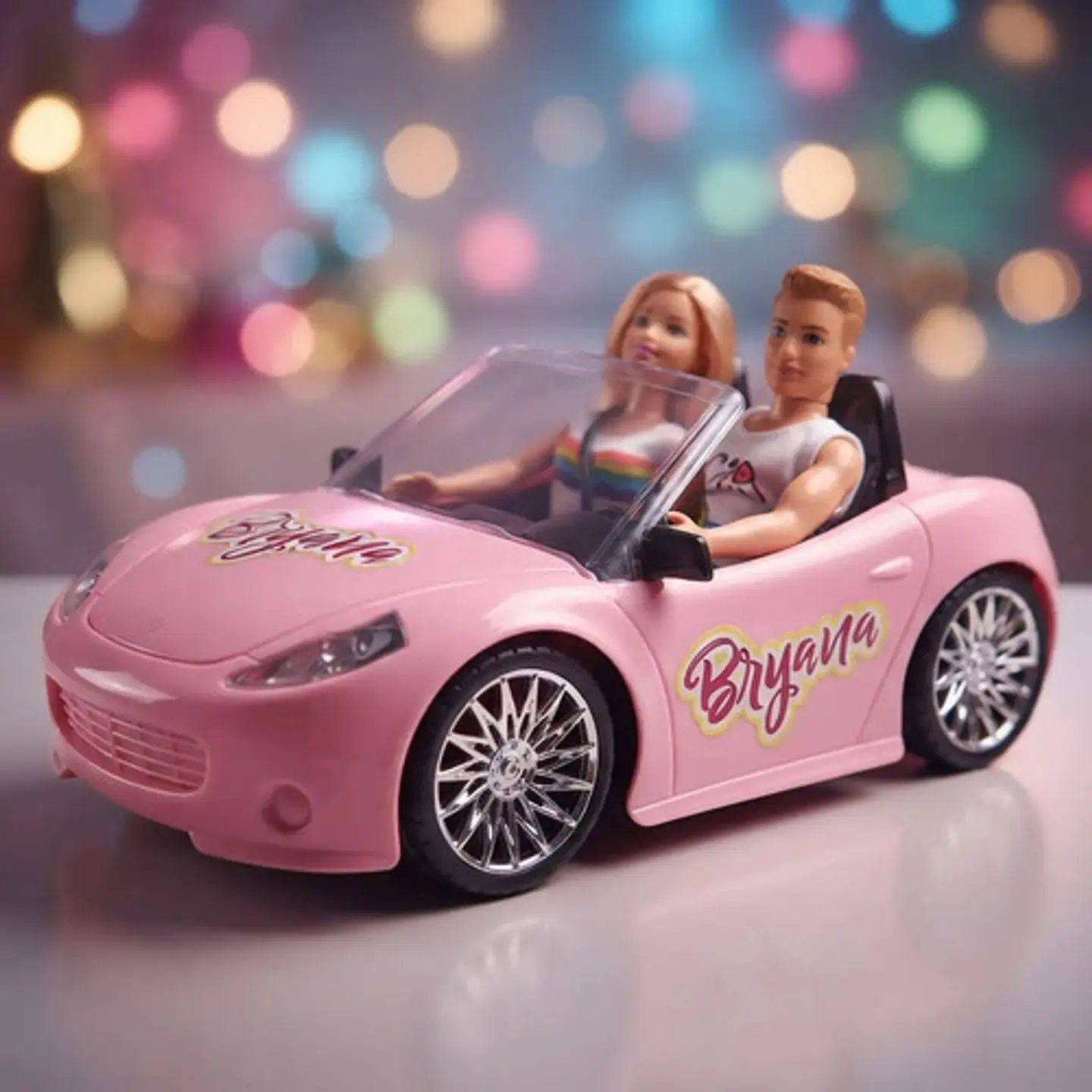 Carro Convertible Muñecas Control Remoto Recargable Luz Niña 1