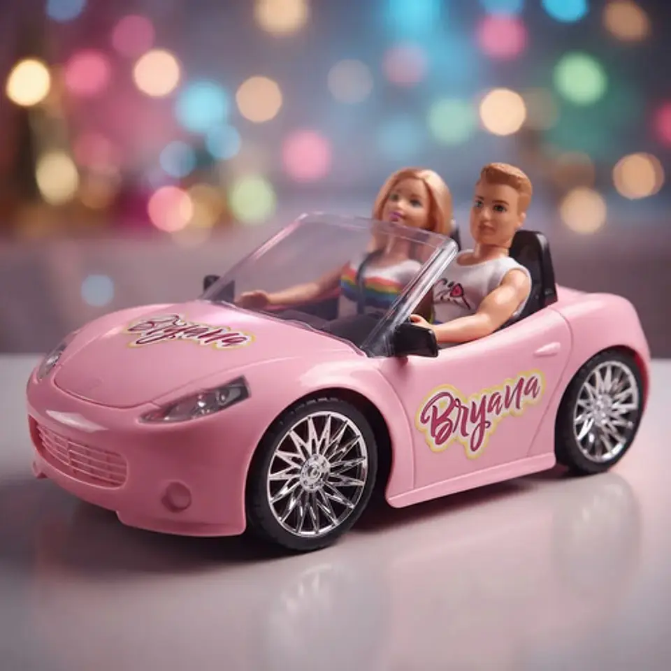 Carro Convertible Muñecas Control Remoto Recargable Luz Niña 1