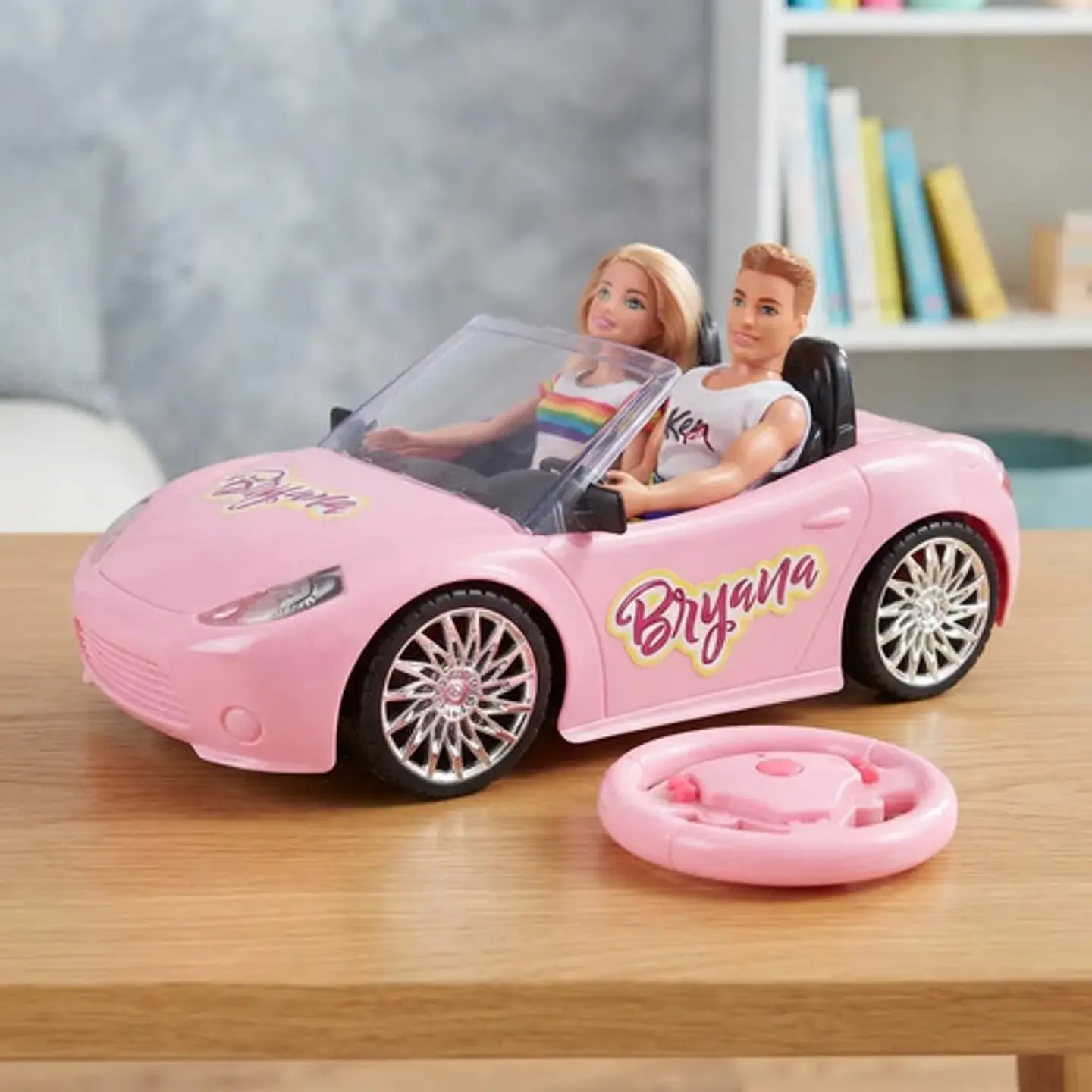 Carro Convertible Muñecas Control Remoto Recargable Luz Niña 5