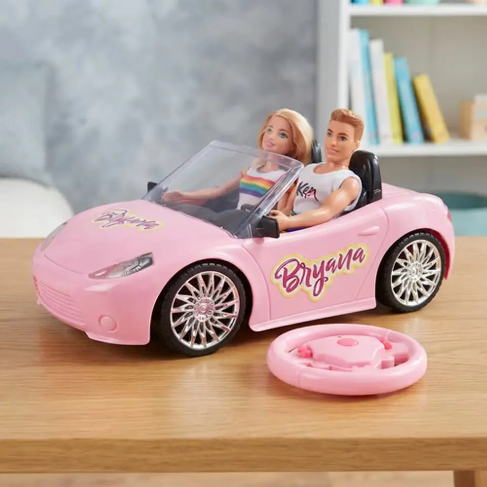 Carro Convertible Muñecas Control Remoto Recargable Luz Niña 5