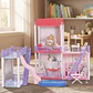 Casa De Muñecas 2 Pisos Amueblada De Lujo Piscina 167pcs Rosa - Miniatura 4