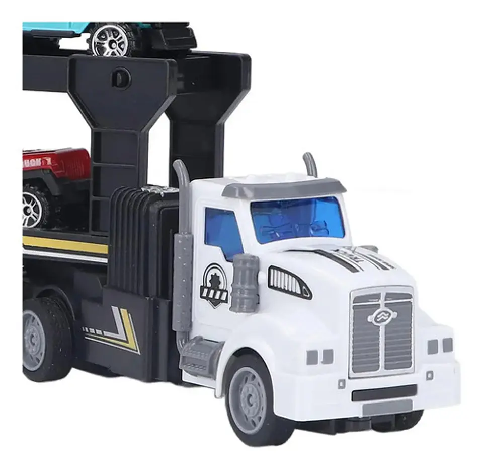 Camioneta Tractomula Control Remoto 1/48 Blanco Batería Recargable 5