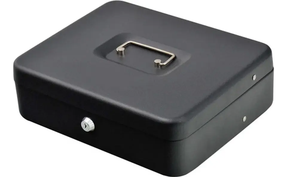 Caja Menor Fuerte Grande Metálica Llave Guarda Plata Dinero 1