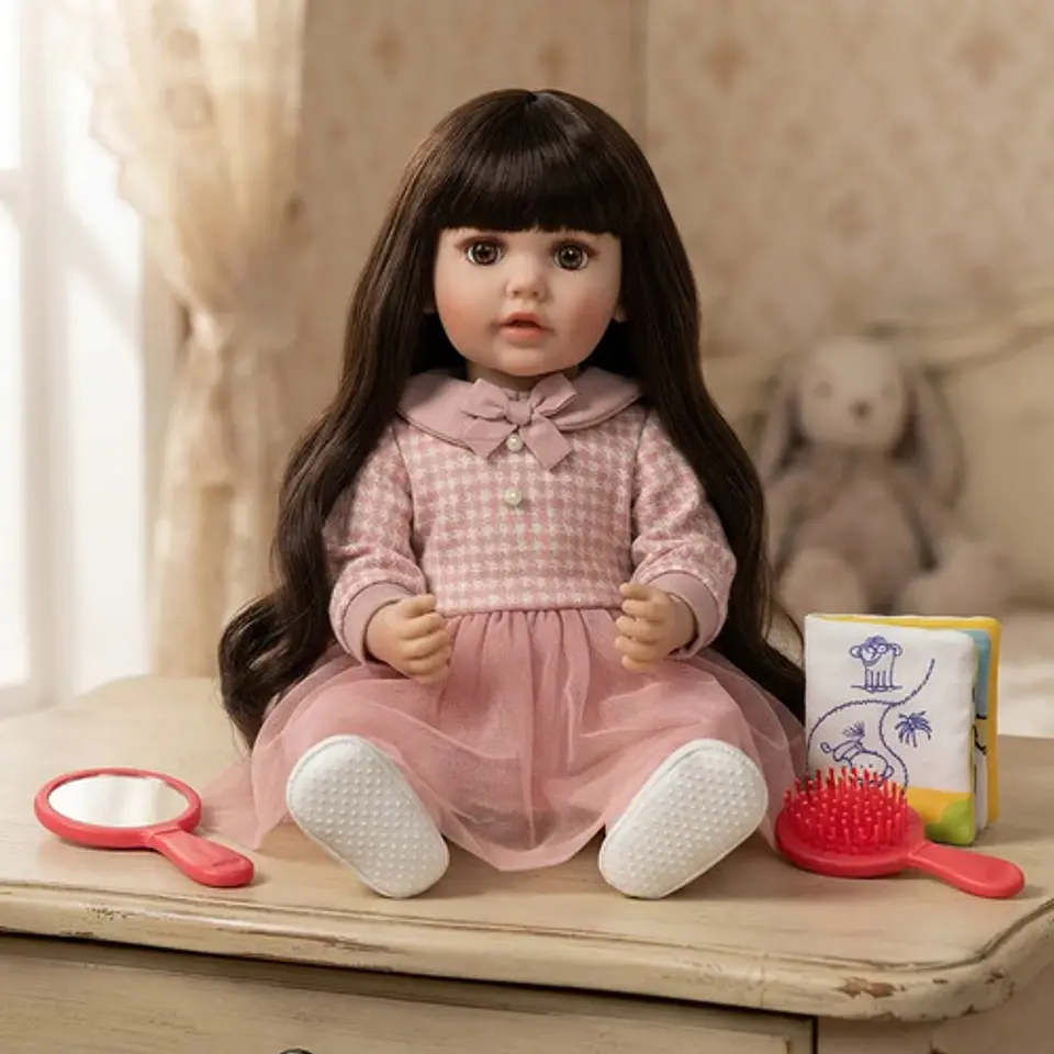 Muñeca Realista Silicona Blanda Mueve La Boca Interactúa 07 2