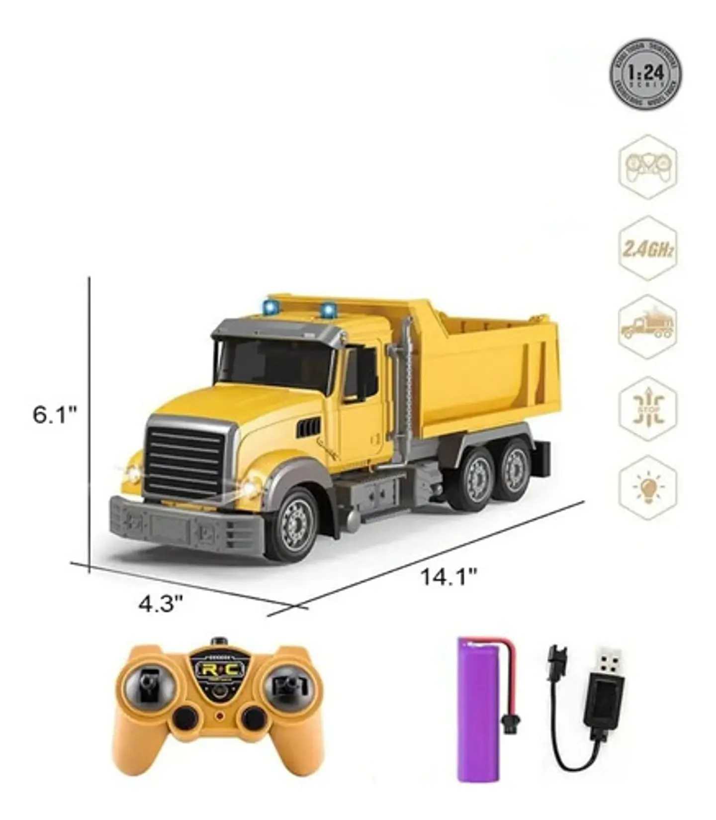 Camiones Control Remoto Todoterreno 1:12 Truck Model Niños 7