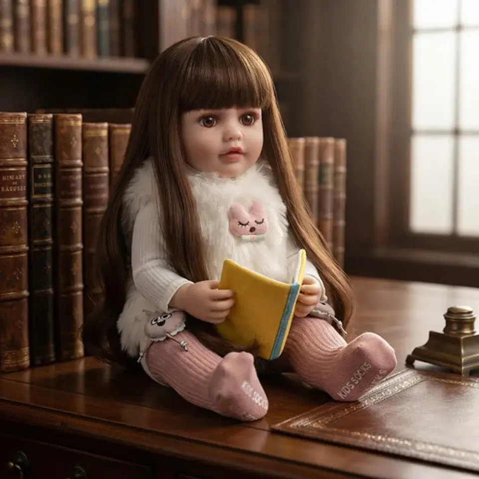 Muñeca Realista Silicona Blanda Mueve La Boca Interactúa 09 2