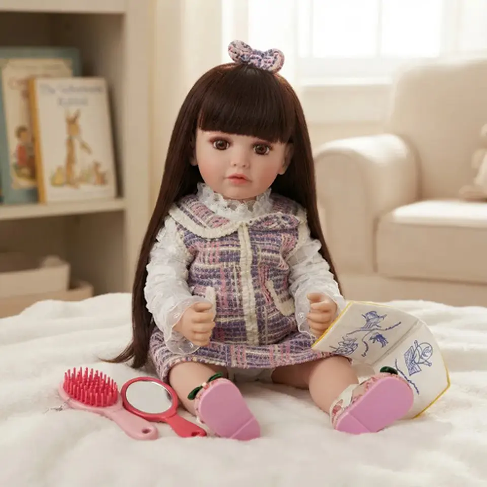 Muñeca Realista Silicona Blanda Mueve La Boca Interactúa 10 2