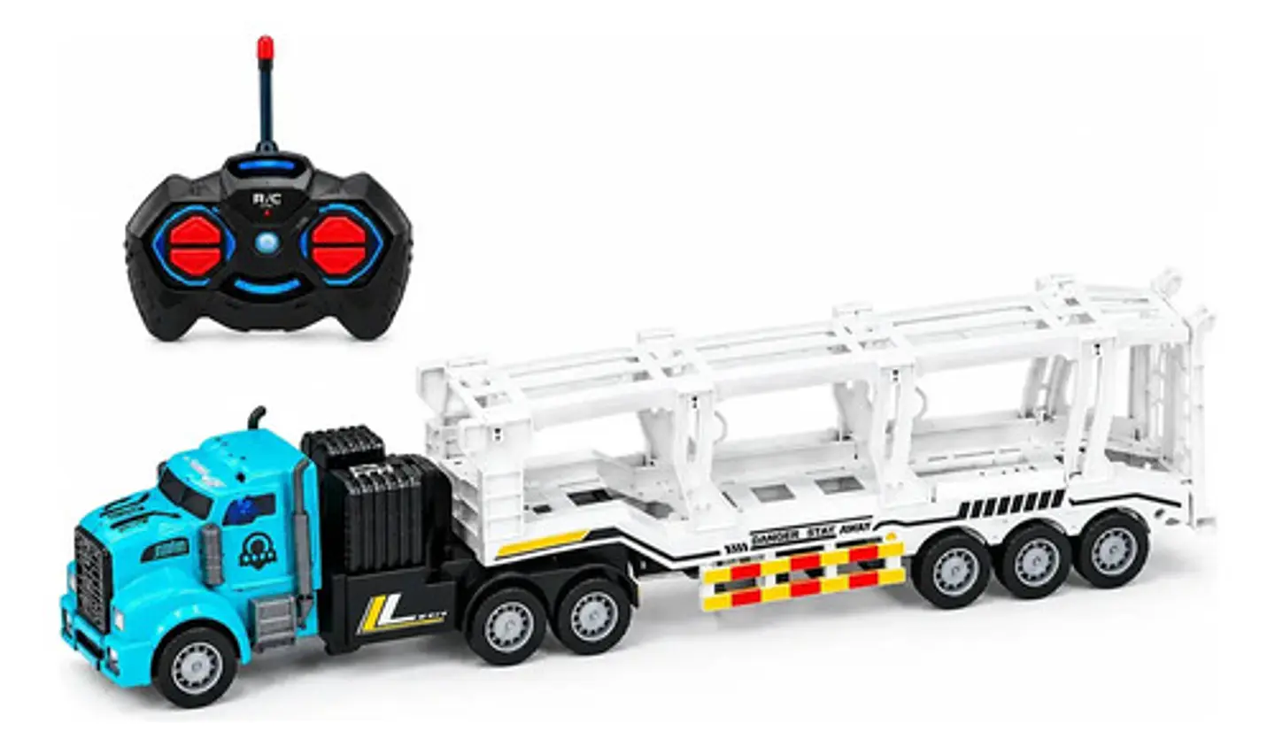 Tractomula Camion Niñera Carros Control Remoto Recarga Pilas 1