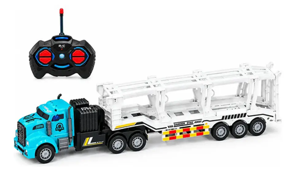 Tractomula Camion Niñera Carros Control Remoto Recarga Pilas 1