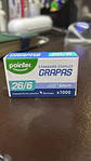 Grapas Ganchos  Pointer 26/6 Standard Línea Oficina Azul Claro - Miniatura 1