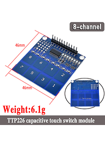 TECLADO MATRICIAL TOUCH TTP226 8 CANALES