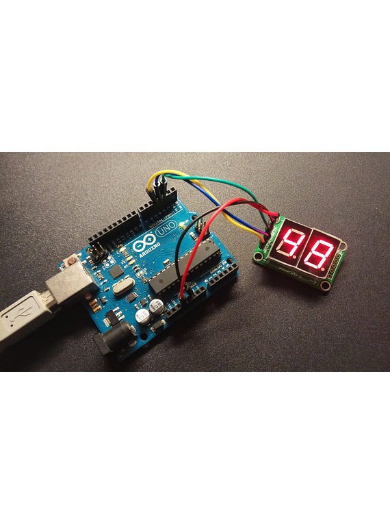 MODULO DISPLAY 7 SEGMENTOS 2 DIGITOS 74HC595