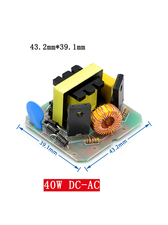 INVERSOR DE POTENCIA DC-AC 12C A 220V 40W