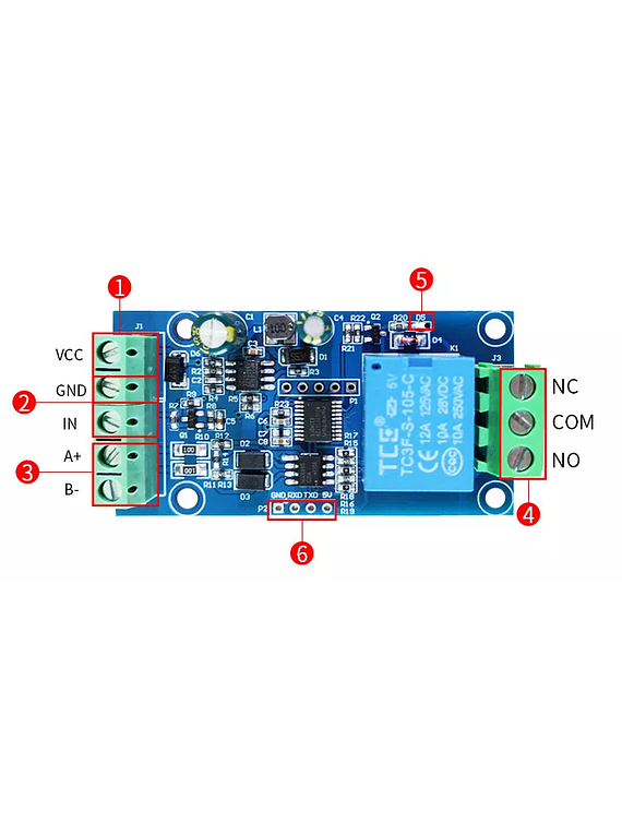 MODULO RELE  PROGRAMABLE MODBUS RTU-1/2 DOMOTICA